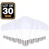 Europalamp - 30 Ampoules led E27 15W Blanc neutre 4500K Haute Luminosité