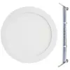 Europalamp - Spot Encastrable led 3W Rond Extra-Plat Blanc Chaud 3000K