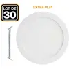 EUROPALAMP 30 Spots Encastrable LED Downlight Rond Extra-Plat 18W Blan...
