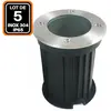 Lot 5 Spots Encastrable de Sol Rond Inox 304 Exterieur IP65 GU10
