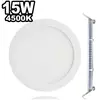Europalamp - Spot Encastrable led 15W Rond Extra-Plat Blanc Neutre 4500K