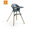 STOKKE® Chaise haute enfant CLIKK  bois Fjord Blue