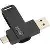Clé USB pour téléphone - DUOKON - 256 Go - USB 3.0 - Type C - Double interface