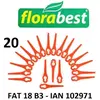 Florabest - 20 plaquettes de coupe / couteaux plastiques lidl Coupe-bo...