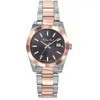 Mathey-Tissot - Montre Femme Quartz Swiss Made RONDA 585 H3 en Acier B...