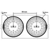The Light Group SLC DL04 Square X2 lampe encastrée LED 3000K blanc