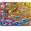 Puzzle Cadre - Dinosaures (en Russe) 85 Pièces  Larsen