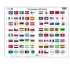 Larsen L2 Puzzle des Drapeaux, édition Néerlandais, Puzzle Cadre avec de 80 pièces