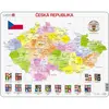 Larsen Puzzle Cadre - Carte de la République Tchèque (en Tchèque)