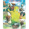 Larsen Puzzle Cadre - Carte de la Laponie et de la Finlande (en Finnoi...