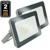 2 Projecteurs led 100W Proline Blanc Froid 6500K Haute Luminosité