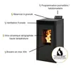 Interstoves - Poêle à granules marina 8 Etanche - Blanc
