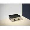 Plancha à Gaz Couleur Noire 2 brûleurs Plaque Lisse 10 mm 600 x 455 x ...