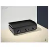 Plancha à Gaz Couleur Noire 3 brûleurs Plaque Lisse 6 mm 800 x 455 x 2...
