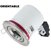 Europalamp - Support Spot bbc Orientable inox IP20 avec Douille GU10