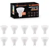 EUROPALAMP 10 Ampoules GU10 7W eq. 50W Blanc Froid 6000K Haute Luminosité