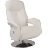 My New Design Fauteuil de relaxation électrique en cuir blanc