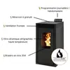 INTERSTOVES Poêle à granules MARINA 6 Etanche - Noir