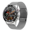 RUMOCOVO Montre Connecté pour hommes et femmes, bracelet de sport, moniteur d'activité physique, affichage météo, Métal Argenté