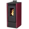 Poêle à granule MARINA 11kW étanche bordeaux - INTERSTOVES - MARINA11KWBDX