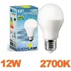 EUROPALAMP Ampoule Led E27 12w Blanc Chaud 3000k Haute Luminosité