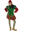 RueDeLaFete Costume Elf Vert et Bordeaux Qualité professionnelle - Adulte