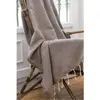 Febronie - Plaid Oslo Jacquard taupe 160x250 cm