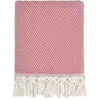 Febronie Plaid laine rouge 160x250