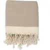 Febronie - Plaid Courchevel Losange taupe 160x250 cm