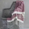 Febronie Plaid coton rouge / écru 130x170