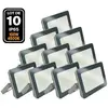 EUROPALAMP Lot de 10 Projecteurs LED 100W Classic 4500K