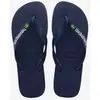 Tongs En Caoutchouc Bleu Marine Avec Logo Havaianas Brasil EU 41-42