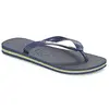 Tongs En Caoutchouc Bleu Marine Avec Logo Havaianas Brasil EU 43-44