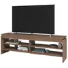BRV Meuble tv 65 pouces châtaignier 5 niches 153 cm l 153 h 49 p 35 cm BR63-164