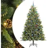 Sapin de Noël artificiel avec branches pliables et cônes 240 cm