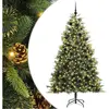 Sapin de Noël artificiel avec branches pliables et cônes 240 cm