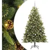 Sapin de Noël artificiel avec branches pliables et cônes 240 cm