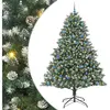 Arbre de Noël artificiel avec 300 LED avec support Vert 240 cm