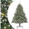 Arbre de Noël artificiel avec 300 LED avec support Vert 240 cm