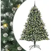 Arbre de Noël artificiel avec 300 LED avec support Vert 240 cm