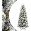 Arbre de Noël artificiel avec 300 LED avec support blanc 240 cm