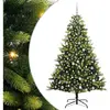 Arbre de Noël artificiel en silicone flexible 300 LEDs 240 cm