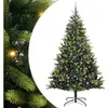Arbre de Noël artificiel en silicone flexible 300 LEDs 240 cm