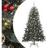 Arbre de Noël artificiel vert 150 cm PVC, plastique et acier
