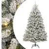 Sapin de Noël artificiel Vert et blanc 300 cm PVC et métal