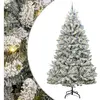 Sapin de Noël artificiel Vert et blanc 300 cm PVC et métal