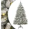 Sapin de Noël artificiel Vert et blanc 300 cm PVC et métal