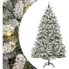 Sapin de Noël artificiel Vert et blanc 270 cm PVC et métal