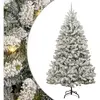 Sapin de Noël artificiel Vert et blanc 270 cm PVC et métal