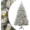 Sapin de Noël artificiel Vert et blanc 270 cm PVC et métal